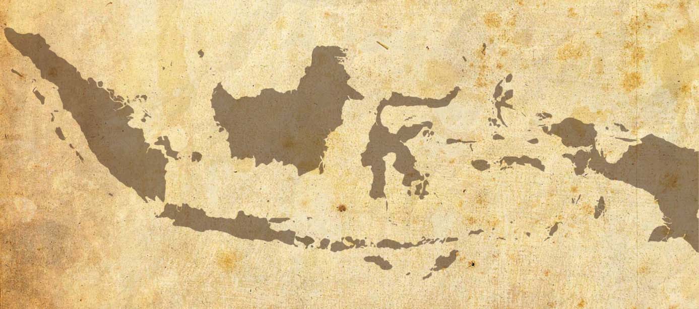Une carte de l’Indonésie